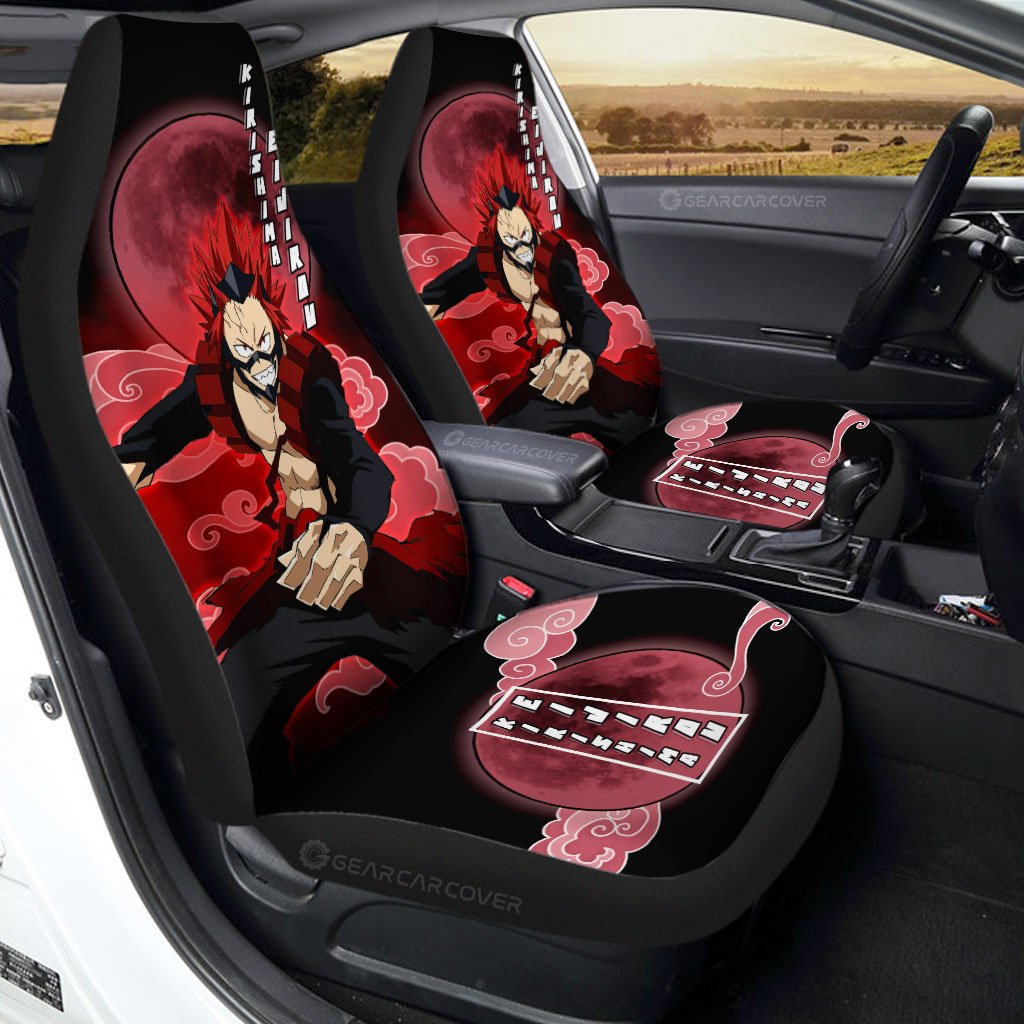 Kirishima Eijiro Car Seat Covers Custom Anime My Hero Academia Car Interior Accessories - Gearcarcover - 1