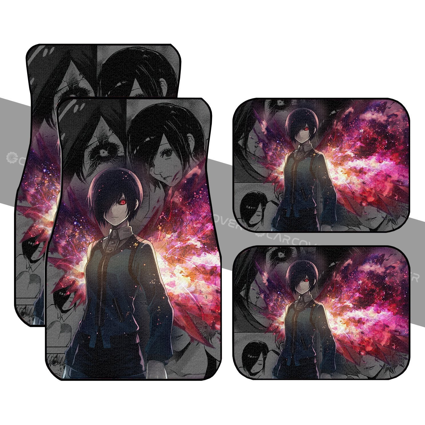 Kirishima Touka Car Floor Mats Custom Anime Tokyo Ghoul Car Interior Accessories - Gearcarcover - 1