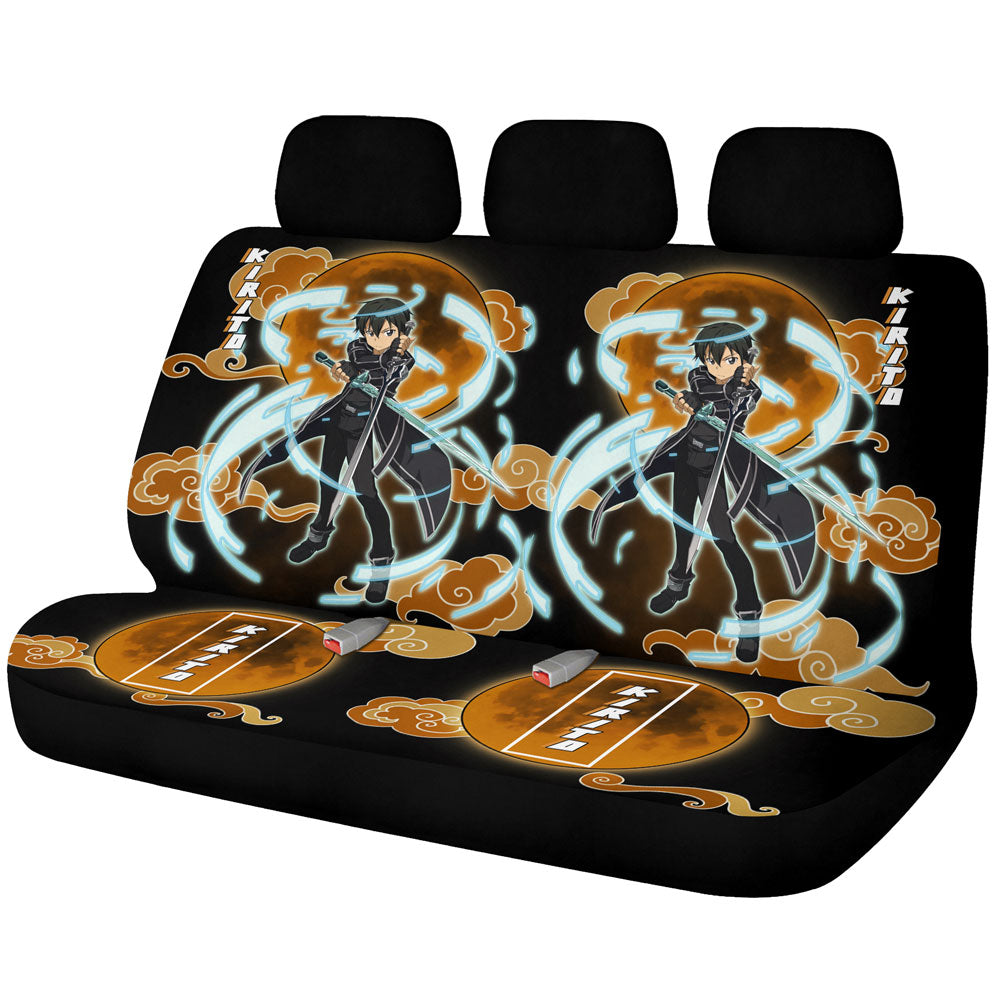 Kirito Car Back Seat Covers Custom Sword Art Online Anime Car Accessories - Gearcarcover - 1