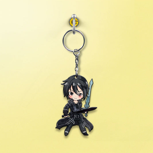 Kirito Keychain Custom Sword Art Online Anime Car Accessories - Gearcarcover - 2