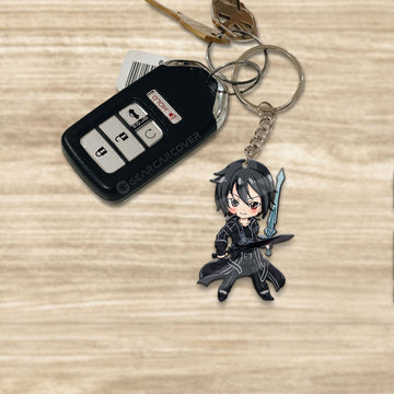 Kirito Keychain Custom Sword Art Online Anime Car Accessories - Gearcarcover - 1