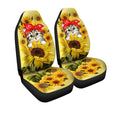 Kitty Cat Car Seat Covers Custom Sunflower Car Accessories - Gearcarcover - 3