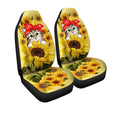 Kitty Cat Car Seat Covers Custom Sunflower Car Accessories - Gearcarcover - 5