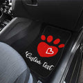 Kitty Dog Paw Love Car Floor Mats Custom Personalized Name Car Accessories - Gearcarcover - 4