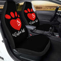 Kitty Dog Paw Love Car Seat Covers Custom Personalized Name Car Accessories - Gearcarcover - 2