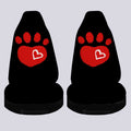Kitty Dog Paw Love Car Seat Covers Custom Personalized Name Car Accessories - Gearcarcover - 4