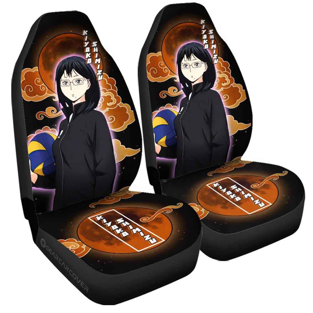 Kiyoko Shimizu Car Seat Covers Custom Haikyuu Anime Car Accessories - Gearcarcover - 3