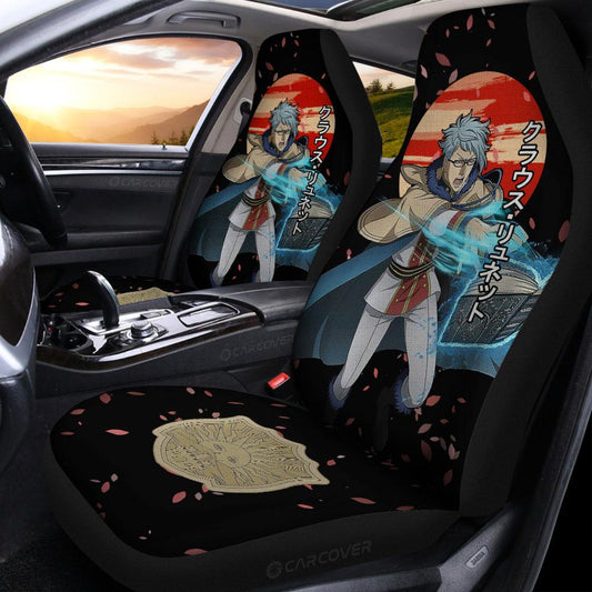 Klaus Lunettes Car Seat Covers Custom Black Clover Anime Car Accessories - Gearcarcover - 2