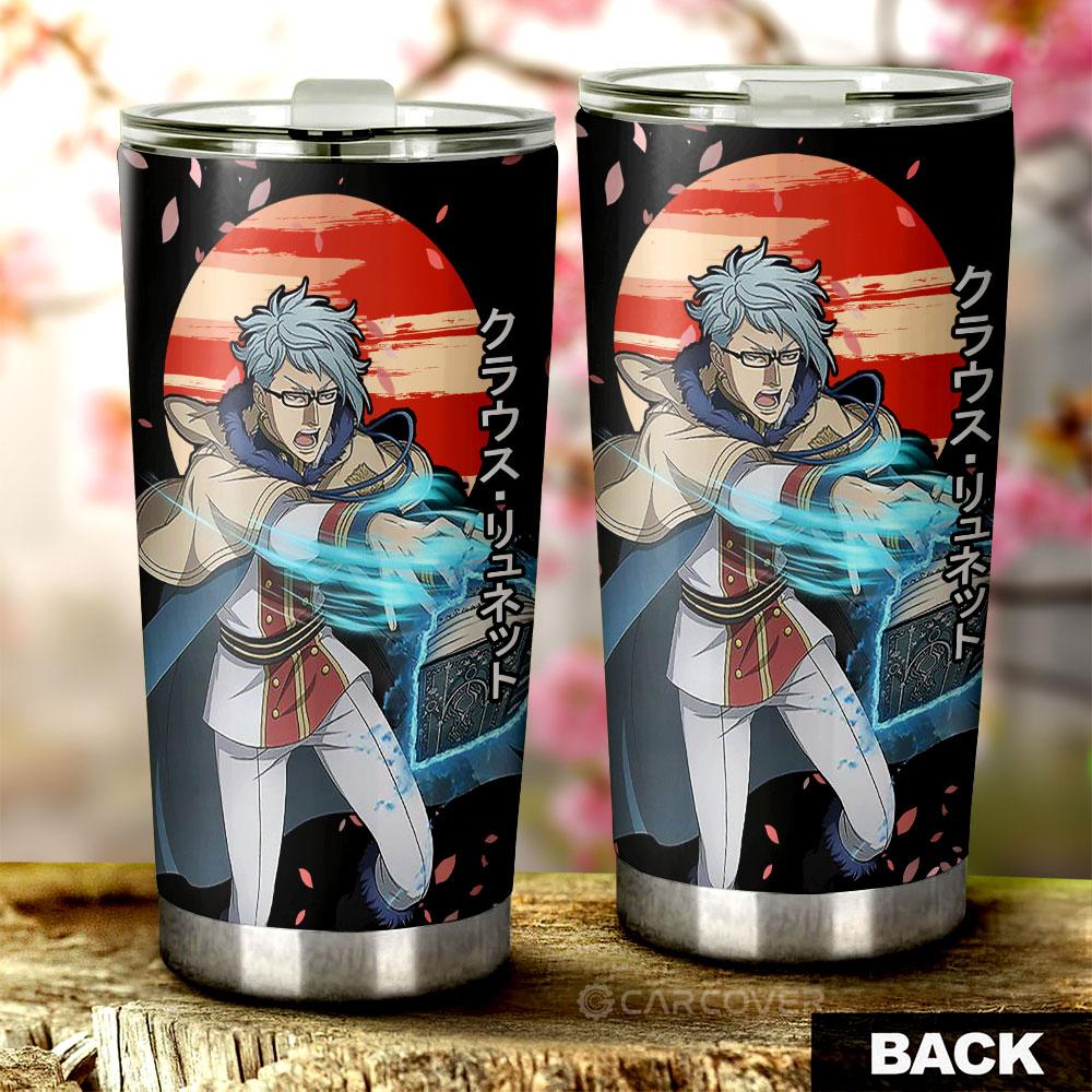 Klaus Lunettes Tumbler Cup Custom Black Clover Anime Car Accessories - Gearcarcover - 3