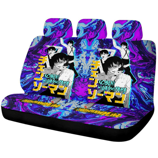 Kobeni Higashiyama Car Back Seat Cover Custom Chainsaw Man Anime - Gearcarcover - 1