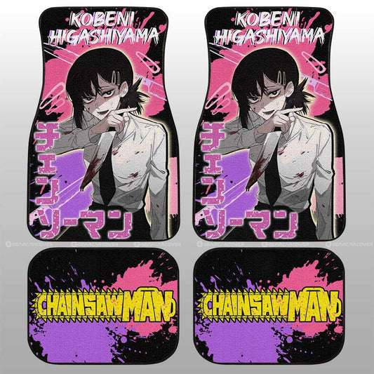 Kobeni Higashiyama Car Floor Mats Custom Chainsaw Man Anime Car Accessories - Gearcarcover - 2