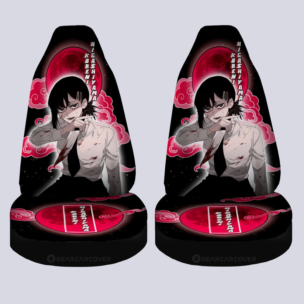 Kobeni Higashiyama Car Seat Covers Custom Chainsaw Man Anime - Gearcarcover - 4