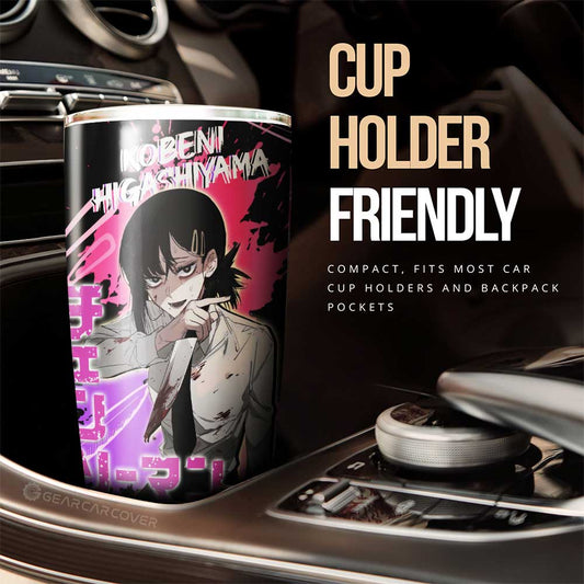 Kobeni Higashiyama Tumbler Cup Custom Chainsaw Man Anime Car Accessories - Gearcarcover - 2