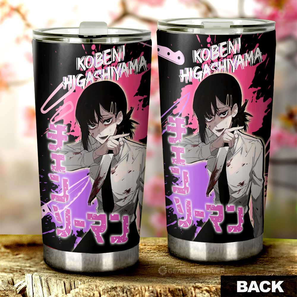 Kobeni Higashiyama Tumbler Cup Custom Chainsaw Man Anime Car Accessories - Gearcarcover - 3