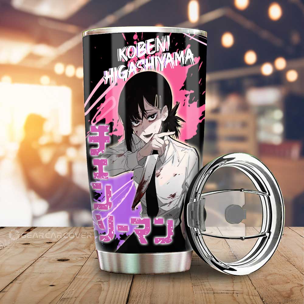 Kobeni Higashiyama Tumbler Cup Custom Chainsaw Man Anime Car Accessories - Gearcarcover - 1