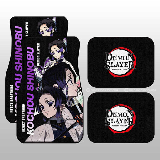 Kochou Shinobu Car Floor Mats Custom Demon Slayer Anime - Gearcarcover - 1