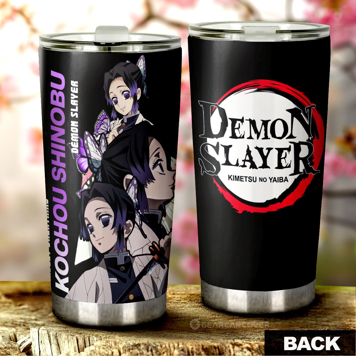 Kochou Shinobu Tumbler Cup Custom Demon Slayer Anime - Gearcarcover - 3