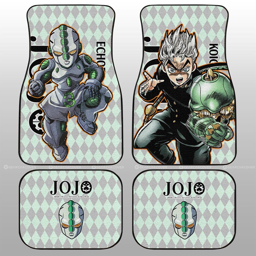 Koichi Hirose Car Floor Mats Custom JoJo's-Bizarre-Adventure Anime - Gearcarcover - 1