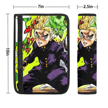 Koichi Hirose Seat Belt Covers Custom JoJo's Bizarre Adventure Anime Car Accessories - Gearcarcover - 1