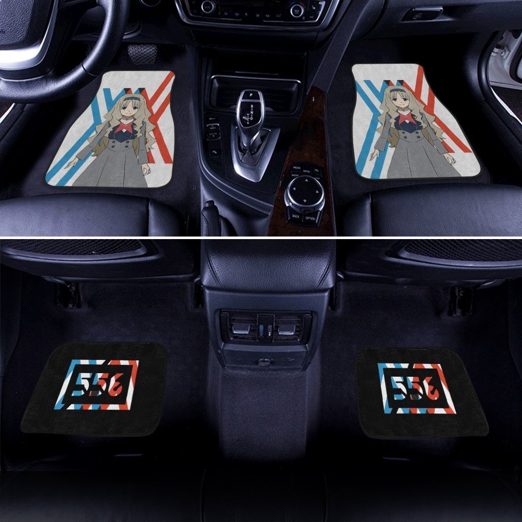 Kokoro Code 556 Car Floor Mats Custom Darling In The Franxx Anime Car Accessories - Gearcarcover - 4