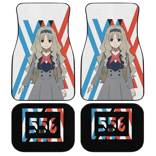 Kokoro Code 556 Car Floor Mats Custom Darling In The Franxx Anime Car Accessories - Gearcarcover - 1