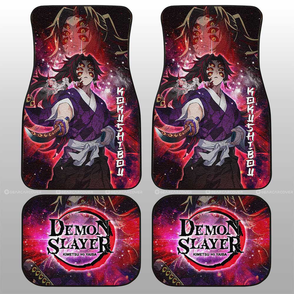 Kokushibou Car Floor Mats Custom Characters Demon Slayer Car Accessories - Gearcarcover - 1