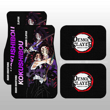 Kokushibou Car Floor Mats Custom Demon Slayer Anime - Gearcarcover - 1