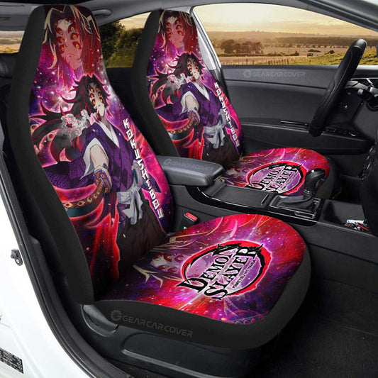 Kokushibou Car Seat Covers Custom Characters Demon Slayer Car Accessories - Gearcarcover - 2