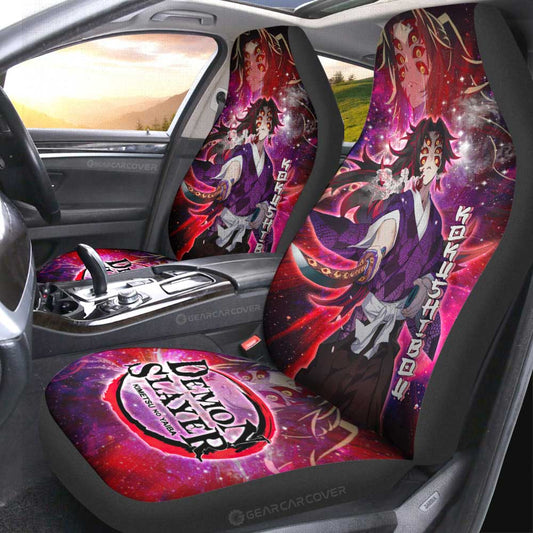 Kokushibou Car Seat Covers Custom Characters Demon Slayer Car Accessories - Gearcarcover - 1