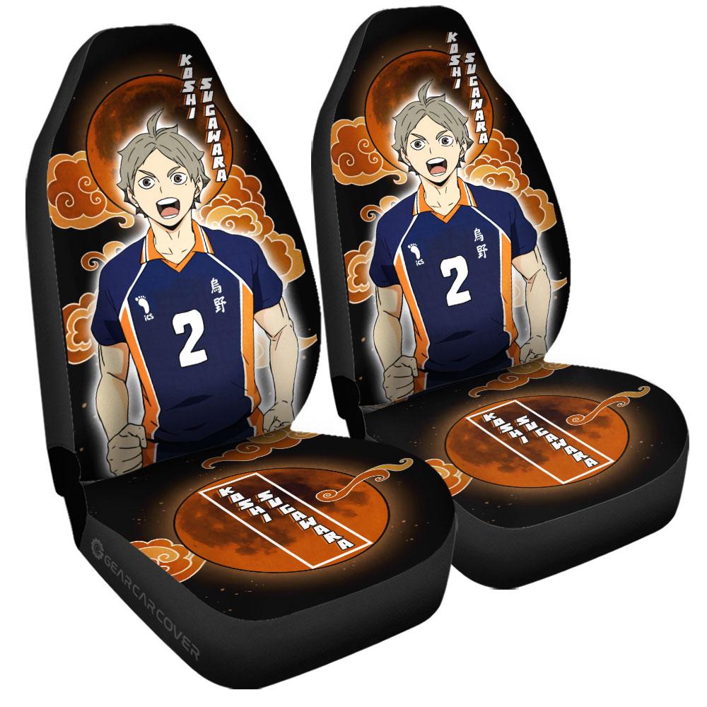 Koshi Sugawara Car Seat Covers Custom For Haikyuu Anime Fans - Gearcarcover - 3