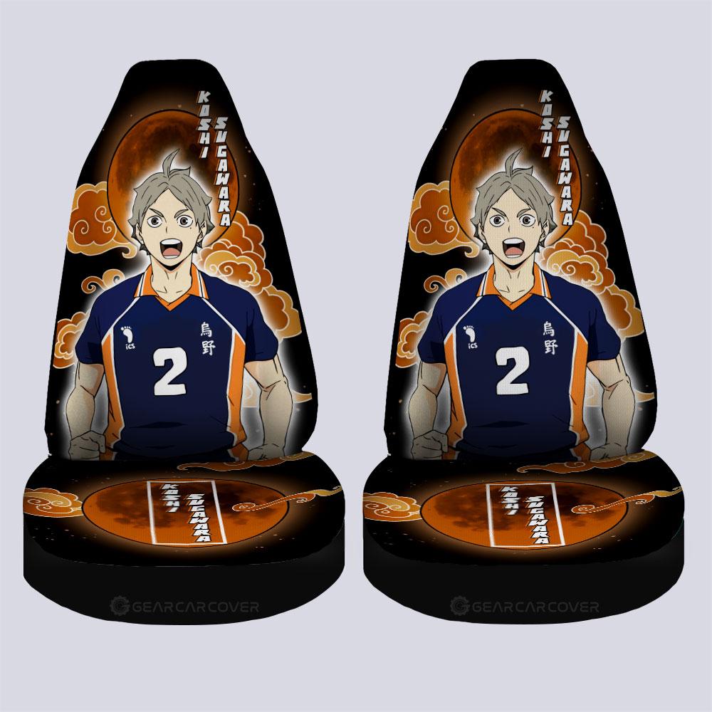 Koshi Sugawara Car Seat Covers Custom For Haikyuu Anime Fans - Gearcarcover - 4