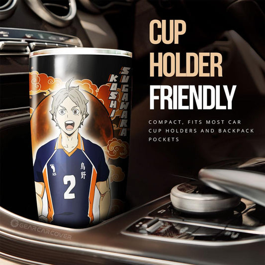 Koshi Sugawara Tumbler Cup Custom For Haikyuu Anime Fans - Gearcarcover - 2