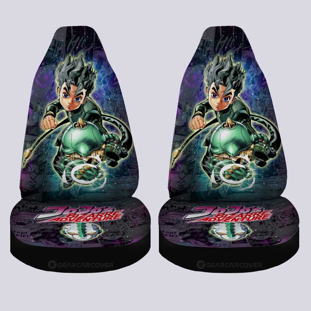 Kouichi Hirose Car Seat Covers Custom Galaxy Style JJBA Anime Car Accessories - Gearcarcover - 4