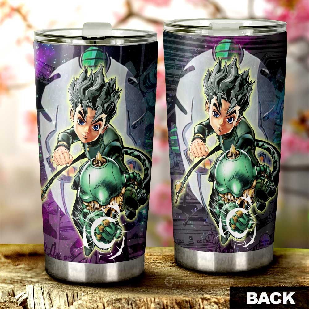 Kouichi Hirose Tumbler Cup Custom JJBA Anime Car Accessories Galaxy Style - Gearcarcover - 3