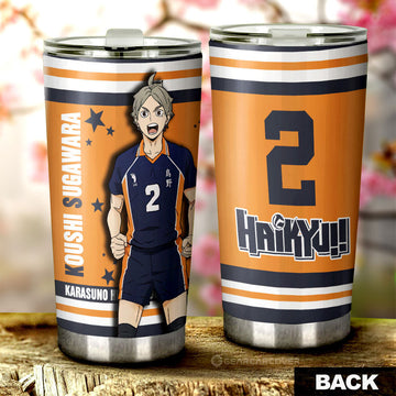 Koushi Sugawara Tumbler Cup Custom Haikyuu Anime Car Accessories - Gearcarcover - 1