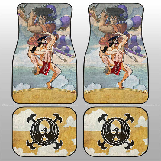 Kozuki Oden Car Floor Mats Custom One Piece Map Car Accessories For Anime Fans - Gearcarcover - 2