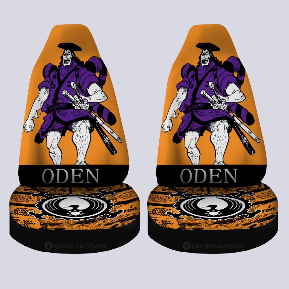 Kozuki Oden Car Seat Covers Custom One Piece Anime Car Accessories - Gearcarcover - 4