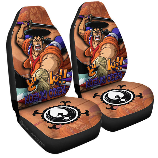 Kozuki Oden Car Seat Covers Custom One Piece Anime Car Accessories - Gearcarcover - 2