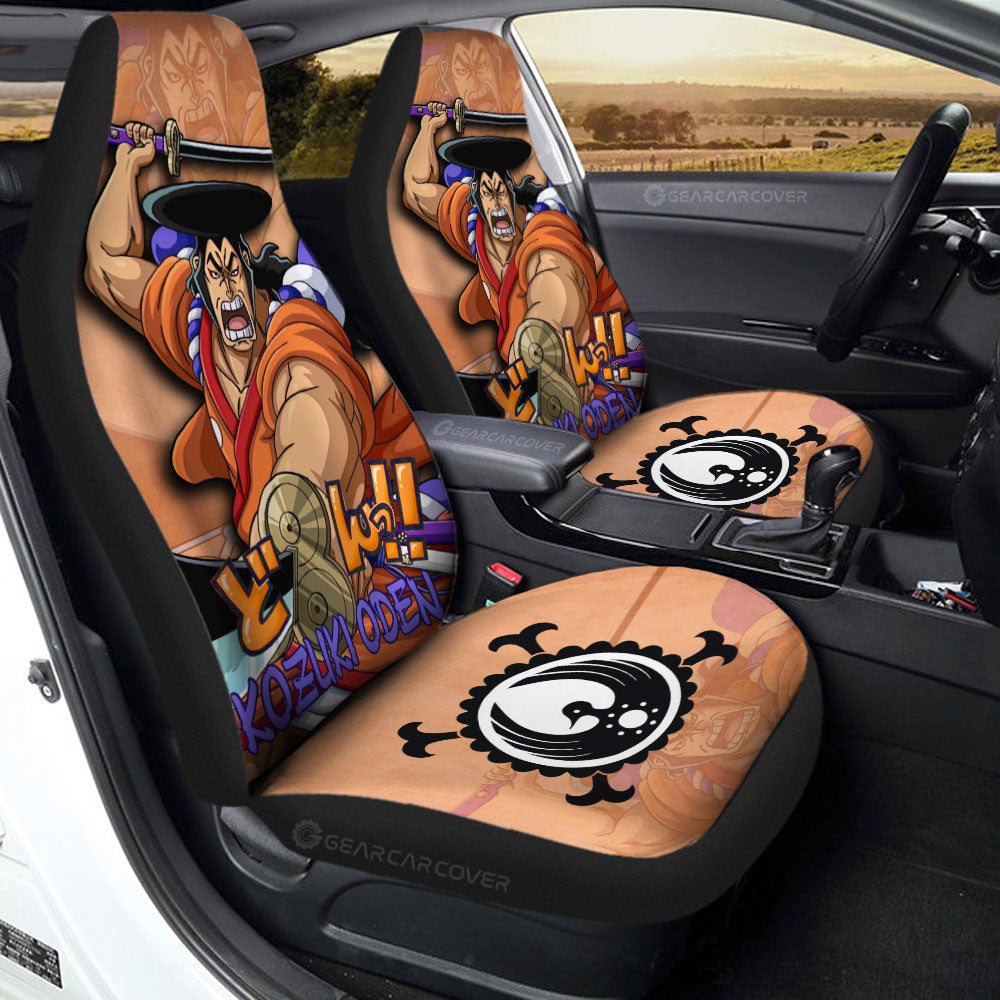 Kozuki Oden Car Seat Covers Custom One Piece Anime Car Accessories - Gearcarcover - 3