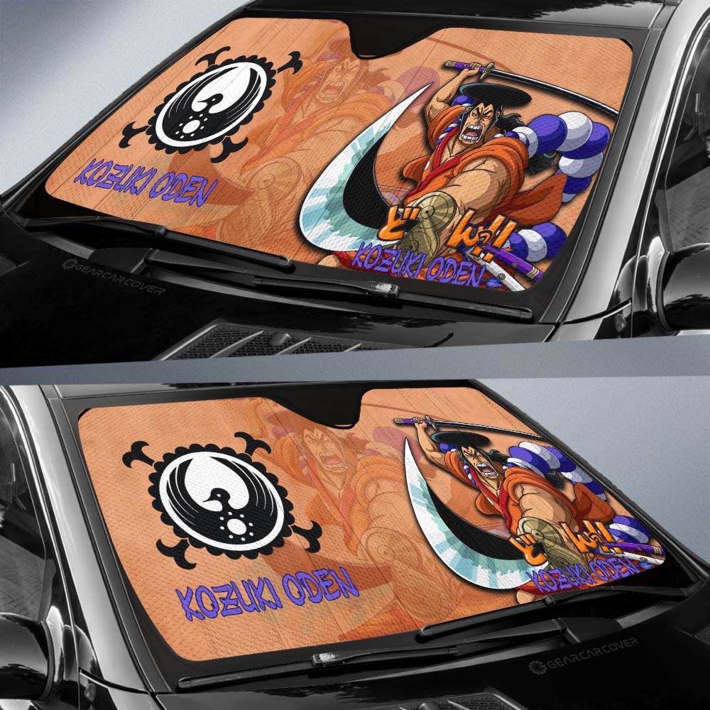 Kozuki Oden Car Sunshade Custom One Piece Anime Car Accessories - Gearcarcover - 2