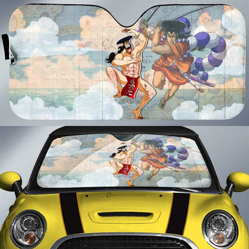 Kozuki Oden Car Sunshade Custom One Piece Map Car Accessories For Anime Fans - Gearcarcover - 1