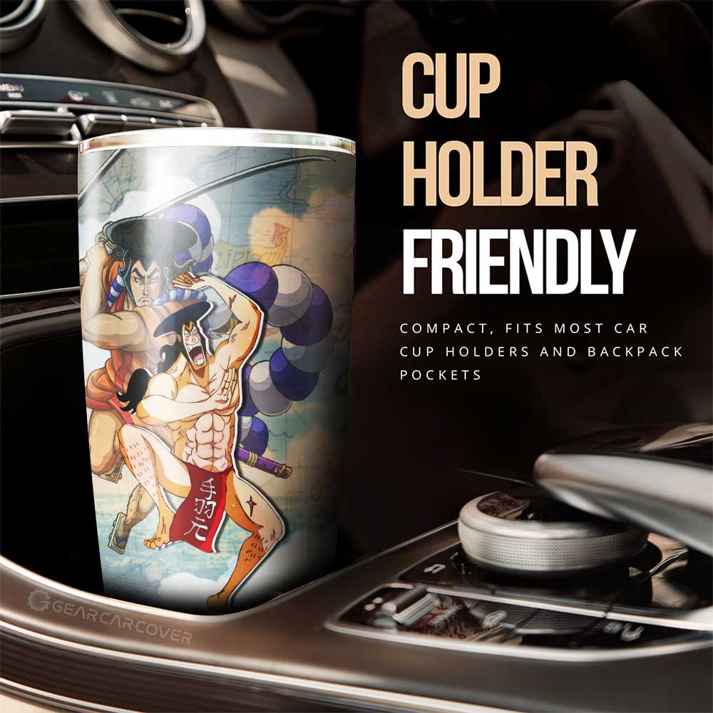 Kozuki Oden Tumbler Cup Custom One Piece Map Car Accessories For Anime Fans - Gearcarcover - 2