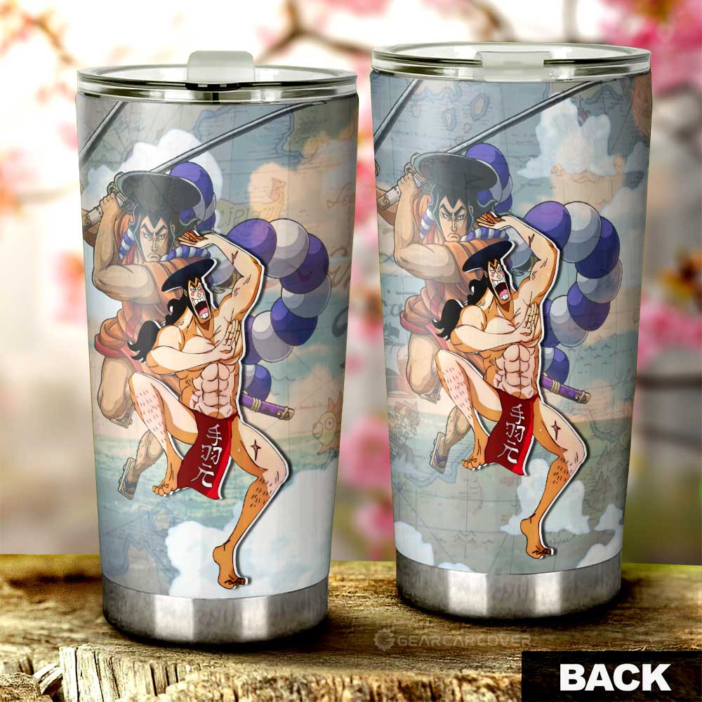 Kozuki Oden Tumbler Cup Custom One Piece Map Car Accessories For Anime Fans - Gearcarcover - 3