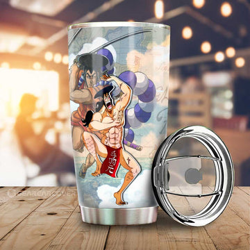 Kozuki Oden Tumbler Cup Custom One Piece Map Car Accessories For Anime Fans - Gearcarcover - 1