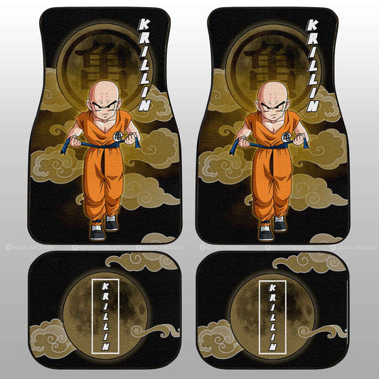 Krillin Car Floor Mats Custom Dragon Ball Anime Car Interior Accessories - Gearcarcover - 2