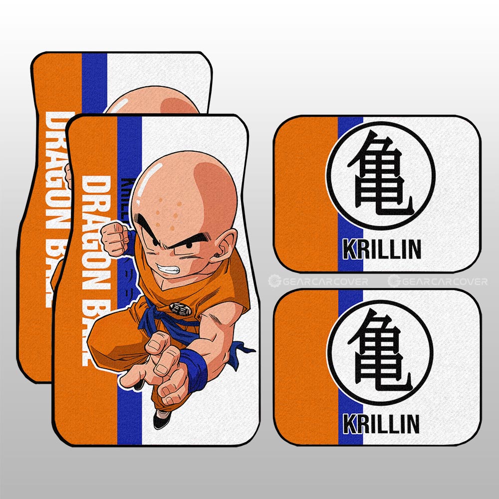 Krillin Car Floor Mats Custom Dragon Ball Car Accessories For Anime Fans - Gearcarcover - 1