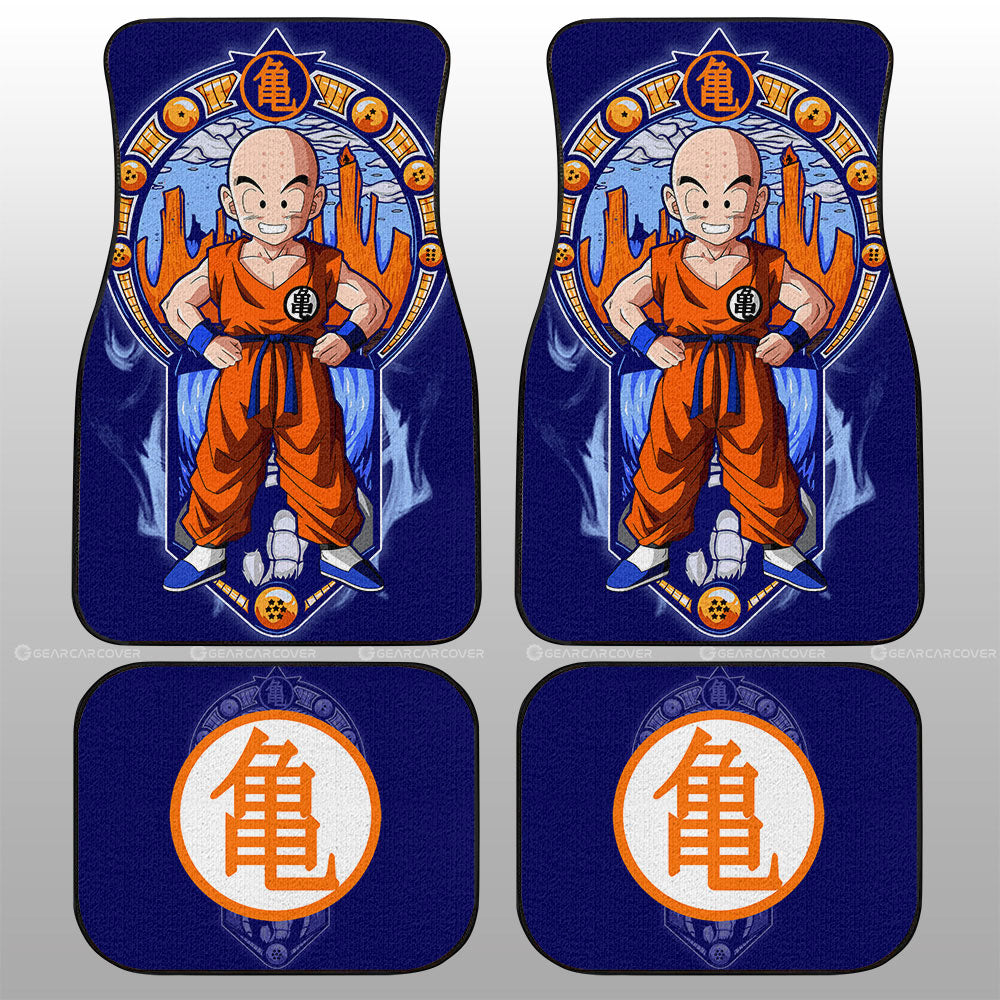 Krillin Car Floor Mats Custom Dragon Ball Car Interior Accessories - Gearcarcover - 1