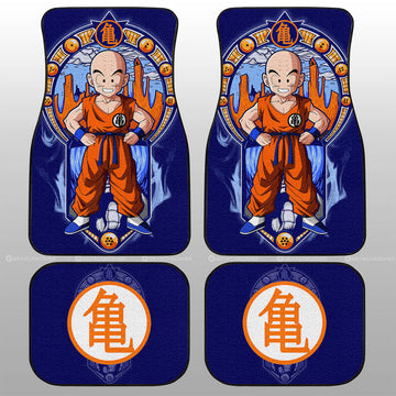 Krillin Car Floor Mats Custom Dragon Ball Car Interior Accessories - Gearcarcover - 1
