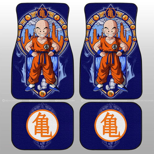 Krillin Car Floor Mats Custom Dragon Ball Car Interior Accessories - Gearcarcover - 1