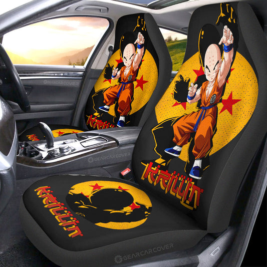 Krillin Car Seat Covers Custom Dragon Ball Anime Car Accessories - Gearcarcover - 1